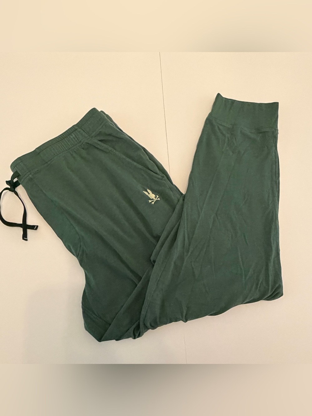 Psycho Bunny Men’s XL Green Lounge Jogger Pants Modal Cotton Stretch